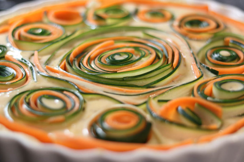 Zucchini Möhren Tarte