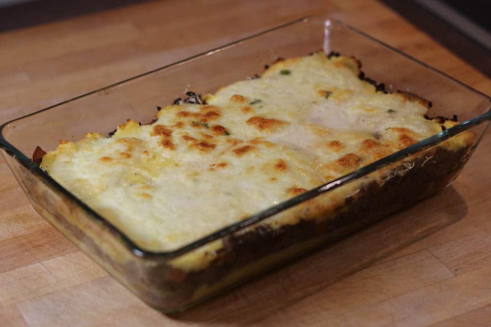 Polenta-Auflauf mit Hackfleisch - Chalapen