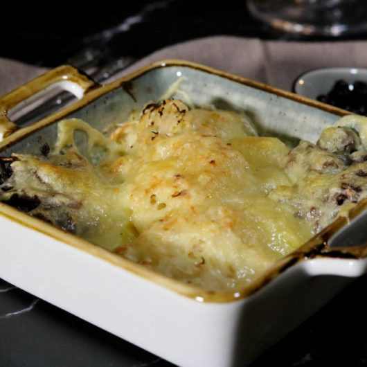 Polenta-Auflauf mit Spinat - Chalapen