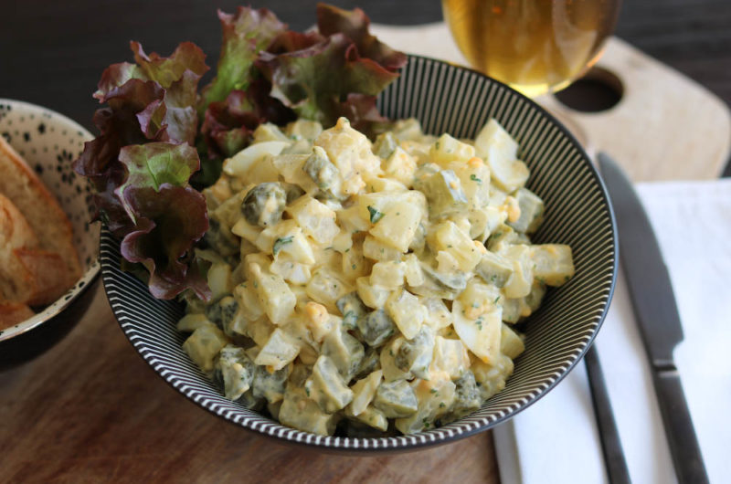 Falscher Kartoffelsalat aus Kohlrabi