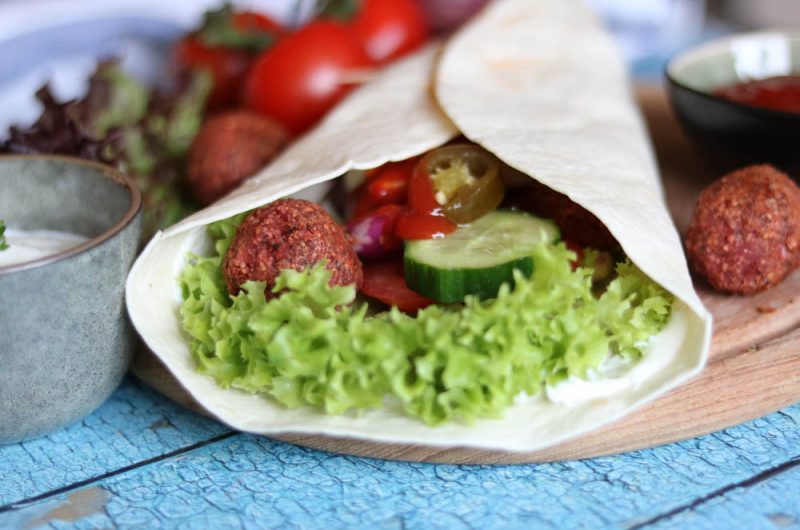 Wrap mit Falafeln