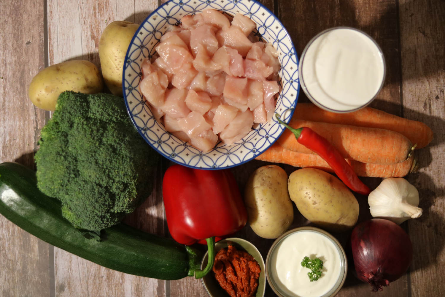 Hähnchen Kartoffel Curry - Chalapen